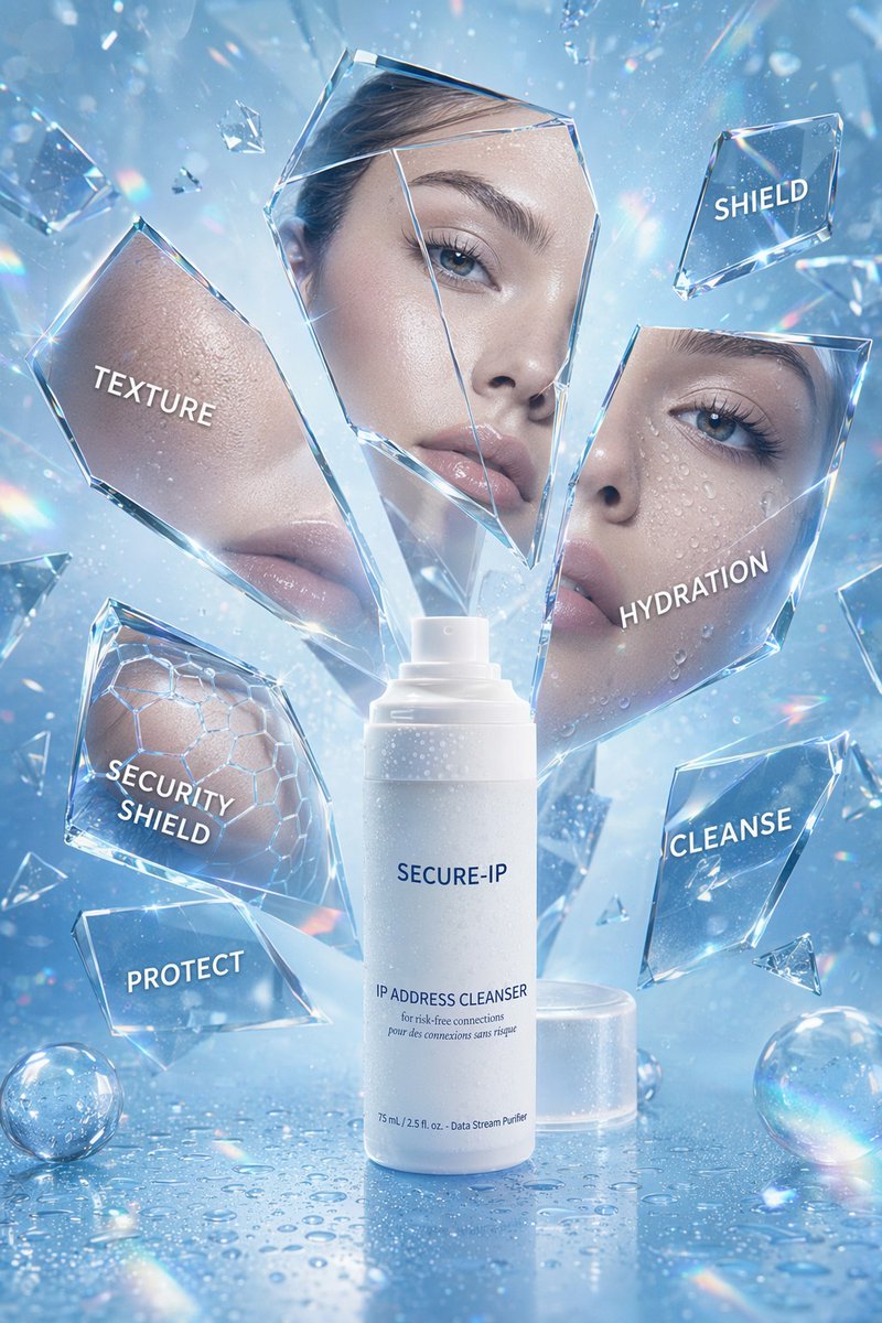 AI Prompt for Futuristic Cyber Skincare Product Ad