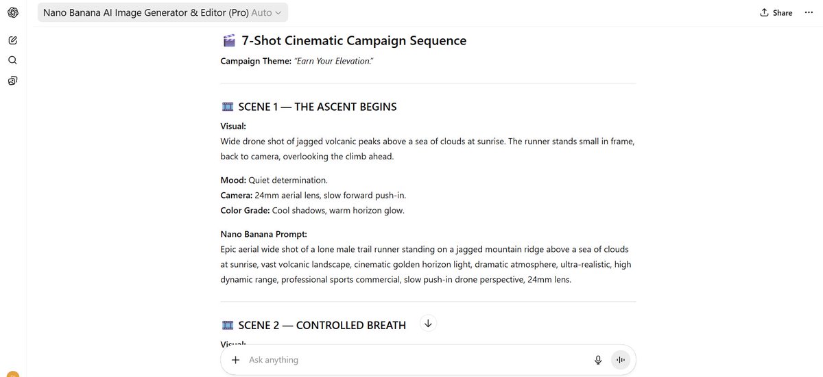 AI Prompt for Product Marketing Cinematic Sequences