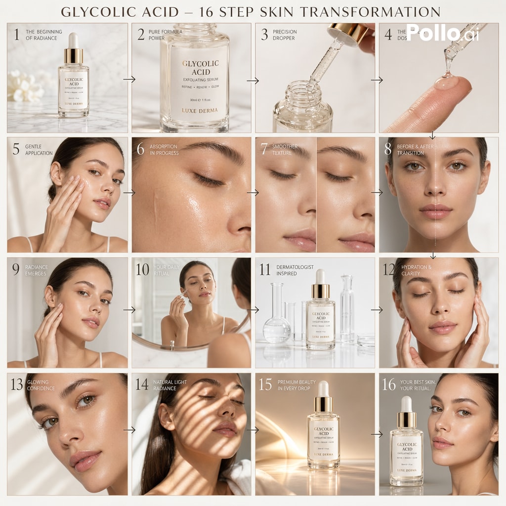 AI Prompt for Skincare Storyboard, Infographic, and Influencer Marketing Inspiration