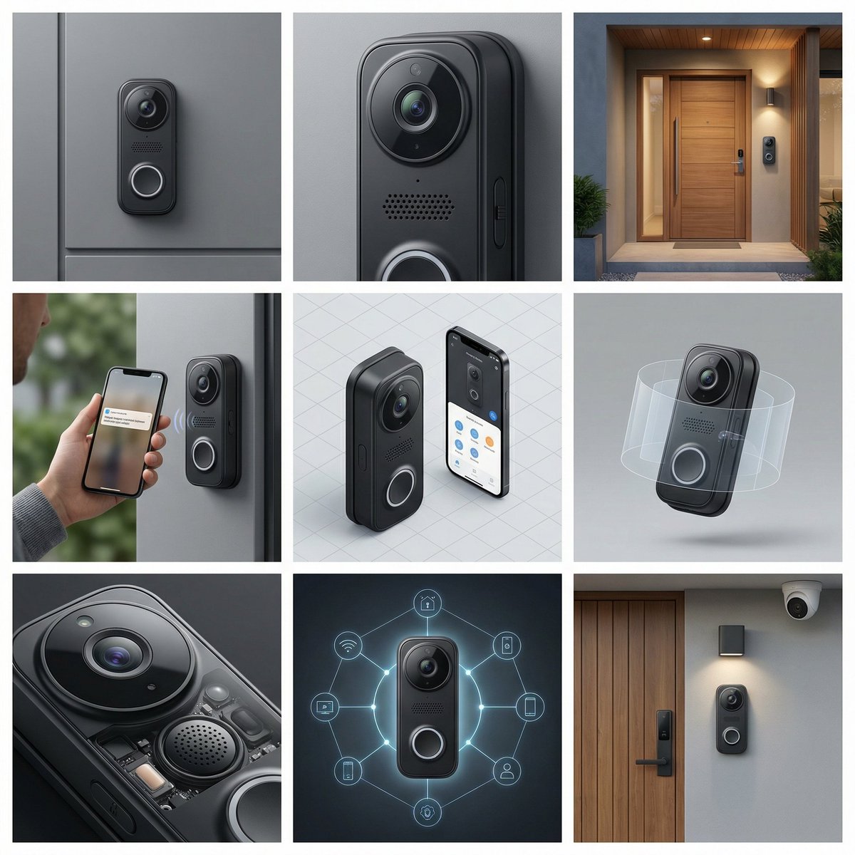 AI Prompt for Smart Doorbell Product Visualization