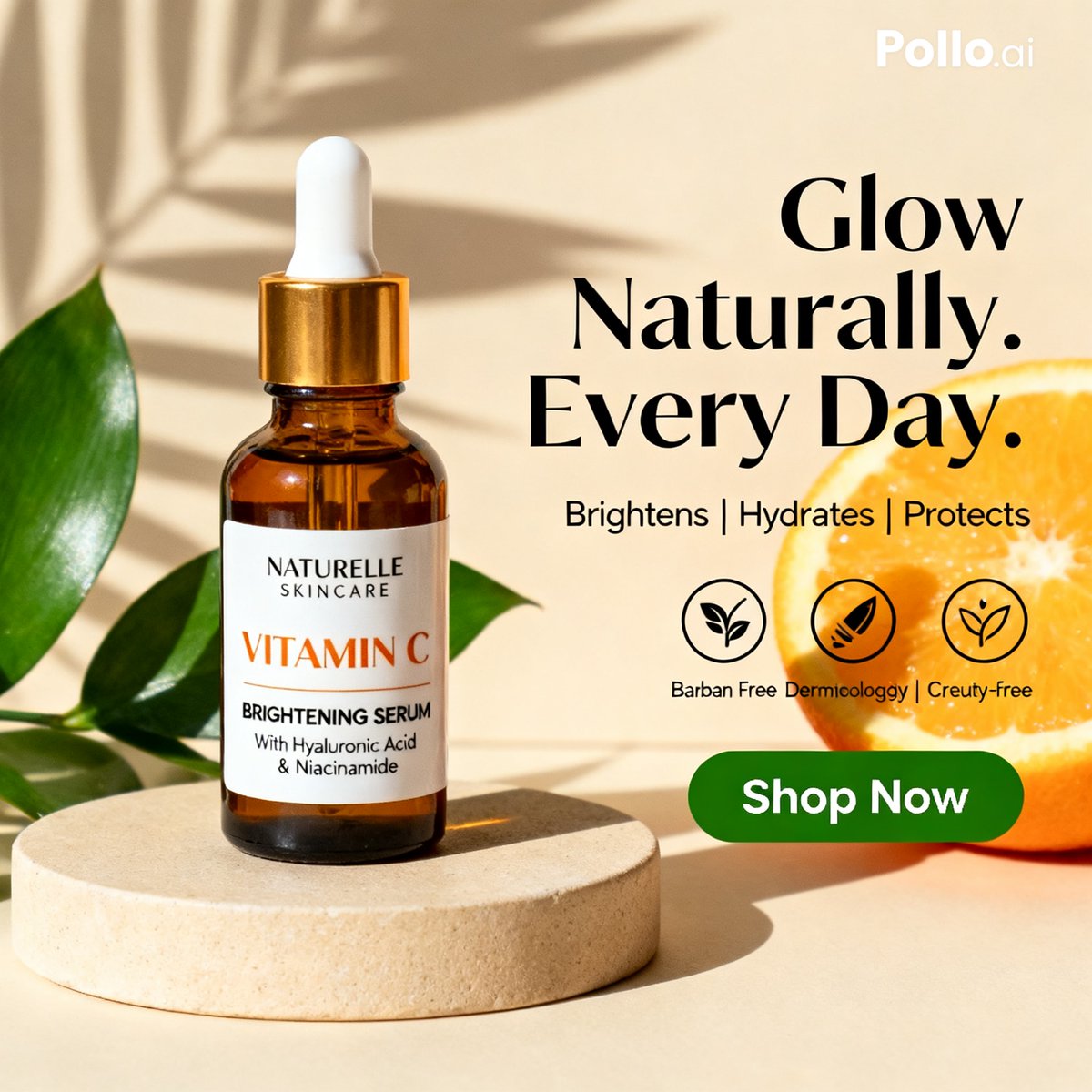 AI Prompt for Vitamin C Serum E-commerce Product Image