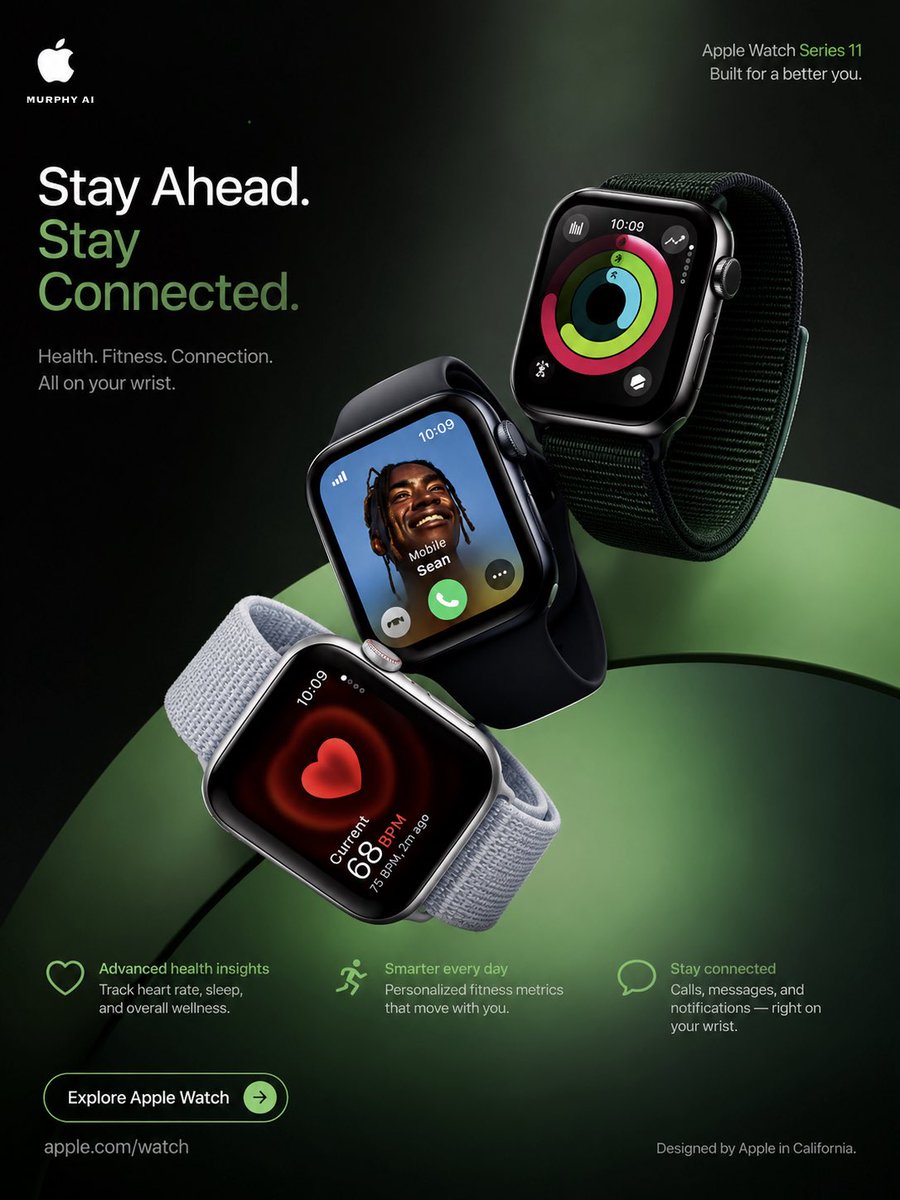 Apple Watch Series Commercial Poster 4K