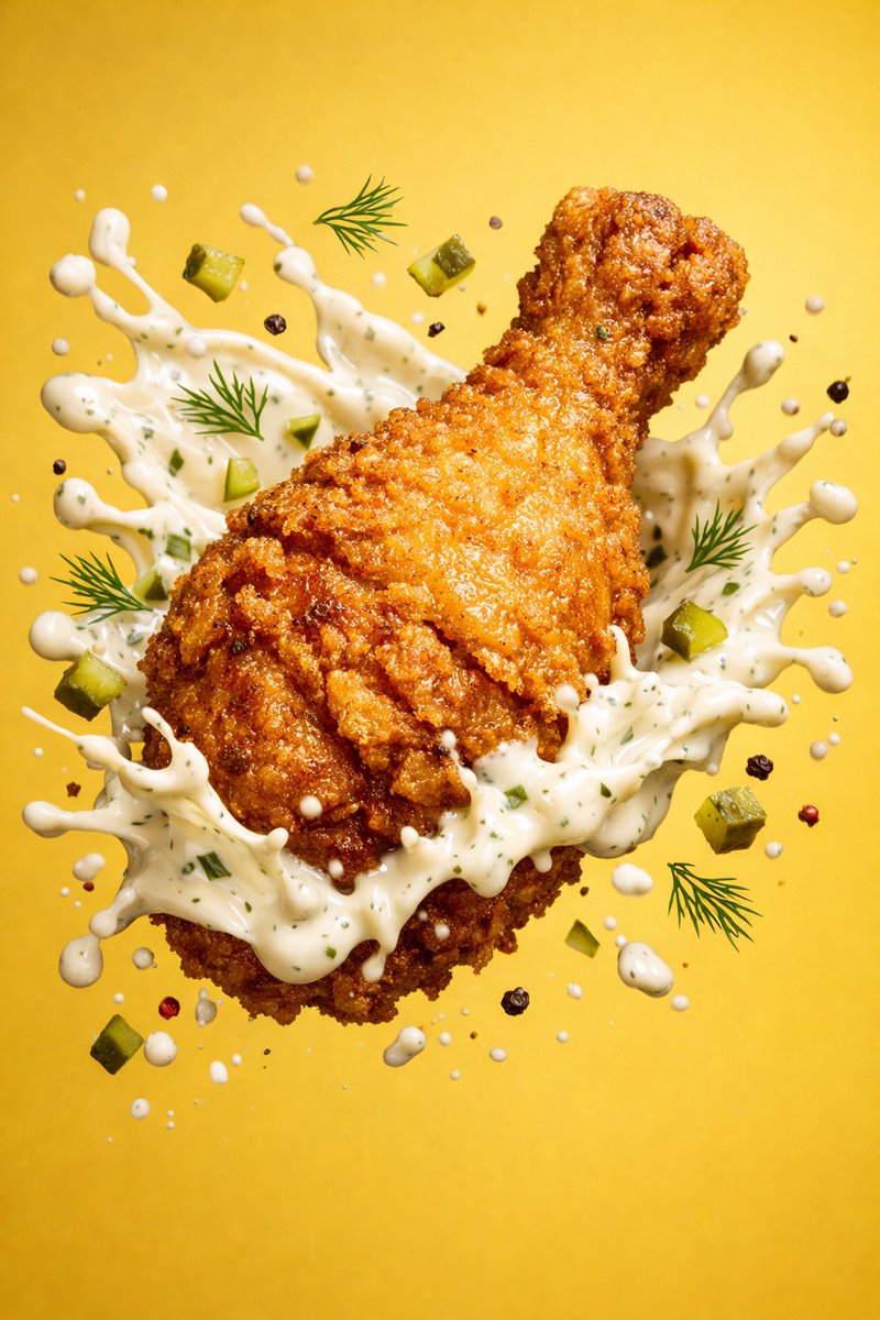Epic Surreal Fried Chicken Fantasy 8K Food Art