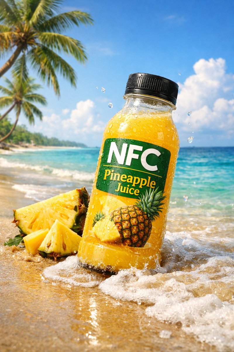 NFC Juice Bottle Photorealistic Advertising Prompts