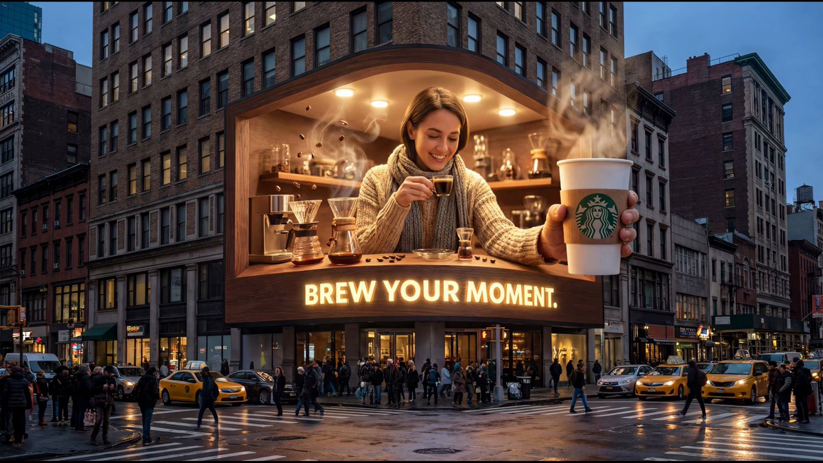 AI Prompt for Cinematic Film-Style Coffee Shots with Disaster Effects