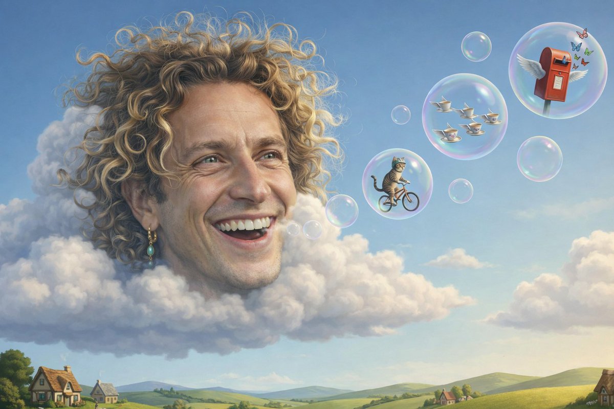 AI Prompt for Cloud and Face Style Transfer with Social Media Post Effects