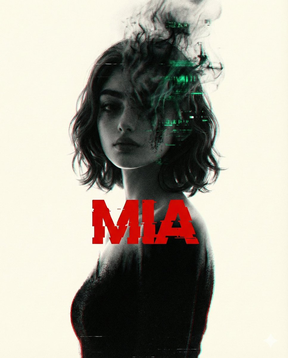 AI Prompt for Cyberpunk Portrait with Glitch Effects and Silhouette