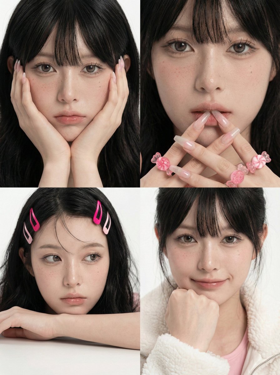 AI Prompt for Dreamy Korean Girl Group Style Portrait Photography