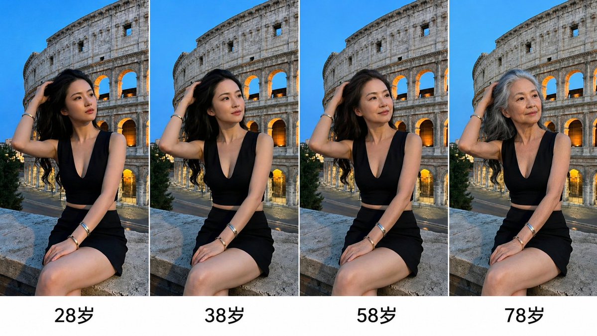 AI Prompt for Generating Age Progression Portraits