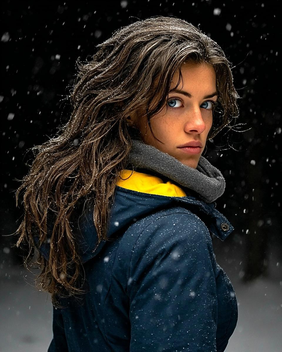 AI Prompt for Hyper Realistic Cinematic Winter Portrait Photography