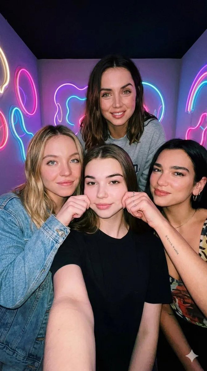 AI Prompt for Instantaneous Neon Celebrity Selfie Generation