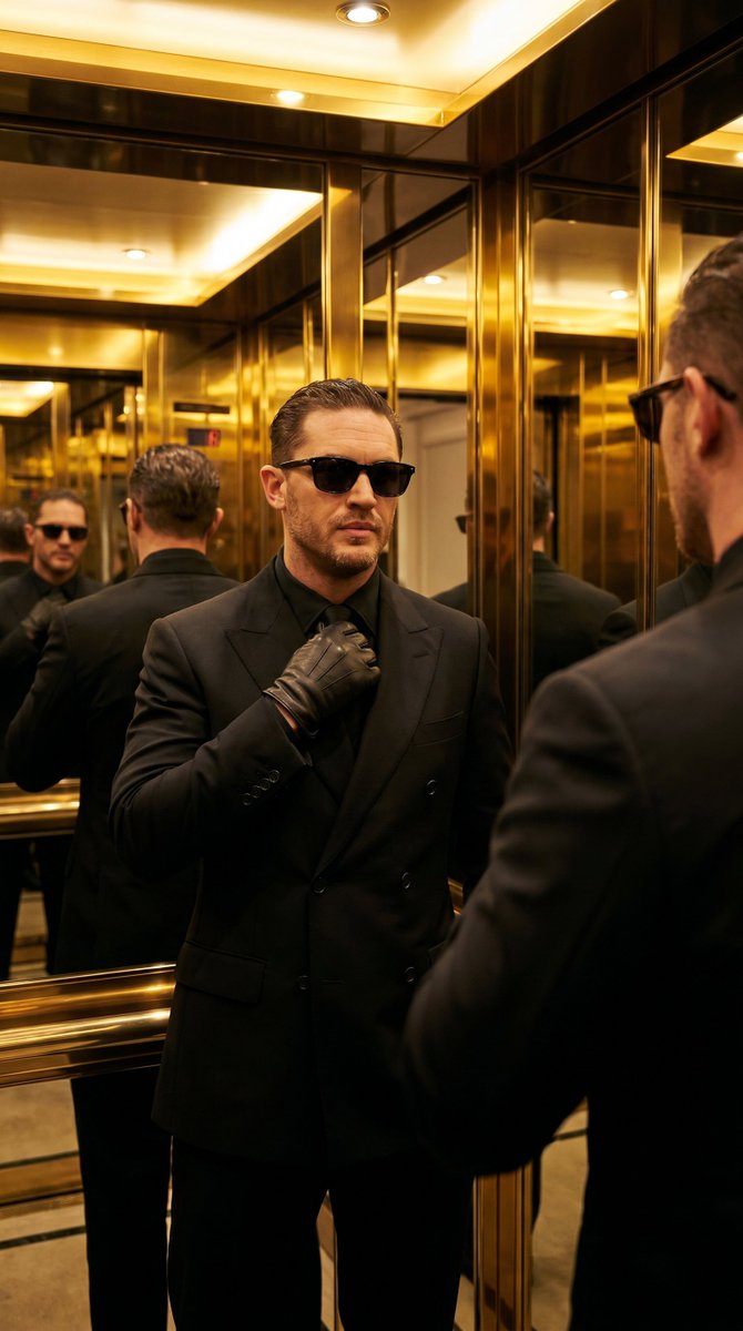 AI Prompt for Luxury Elevator Portrait Photography