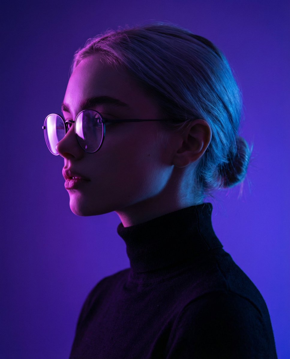 AI Prompt for Minimalist Cinematic Portraits with Neon Lighting
