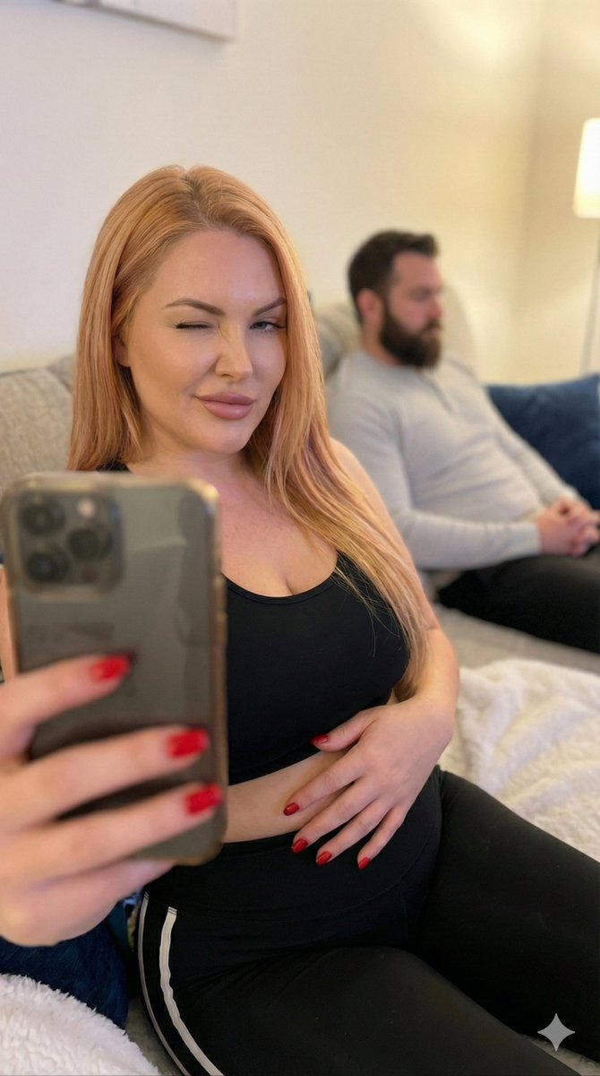 AI Prompt for Realistic Pregnant Couple Photo: Intimate Selfie Scene