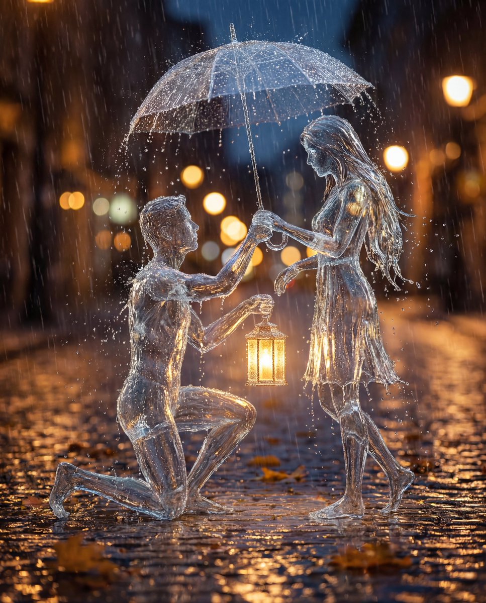 AI Prompt for Realistic Water Droplet Cinematic Scene