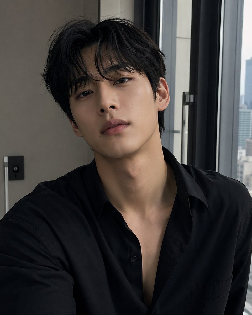 AI Prompt for Stylish Photorealistic Male Portrait by a Window
