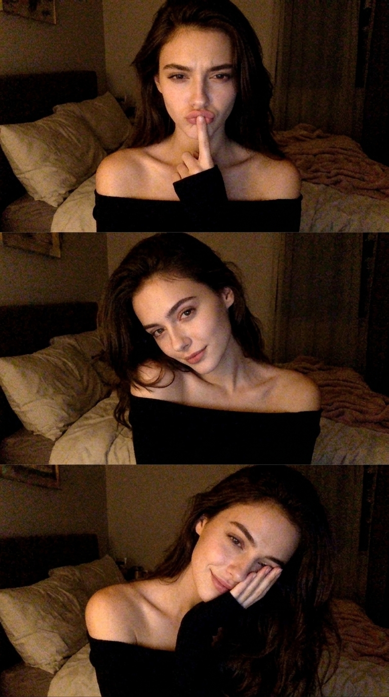 Cozy Webcam Grid Portraits of Character