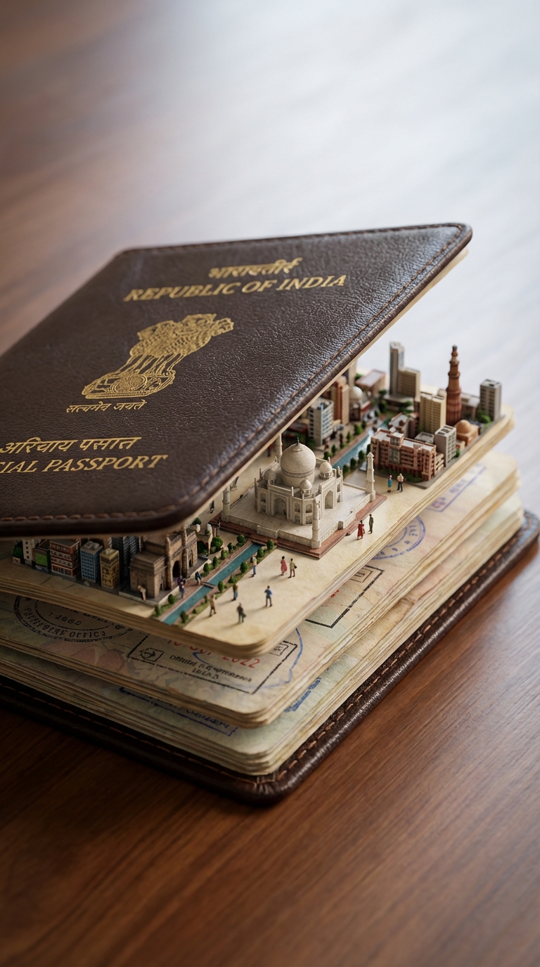 Hyper-Realistic Country Passport Artwork