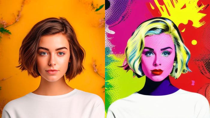 Pop Art AI Filter: Bright, Fun Photo Transformation