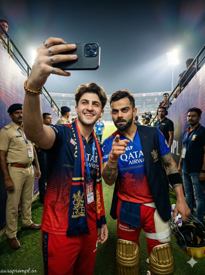 RCB Fan Xth Excited Selfie Spotlight