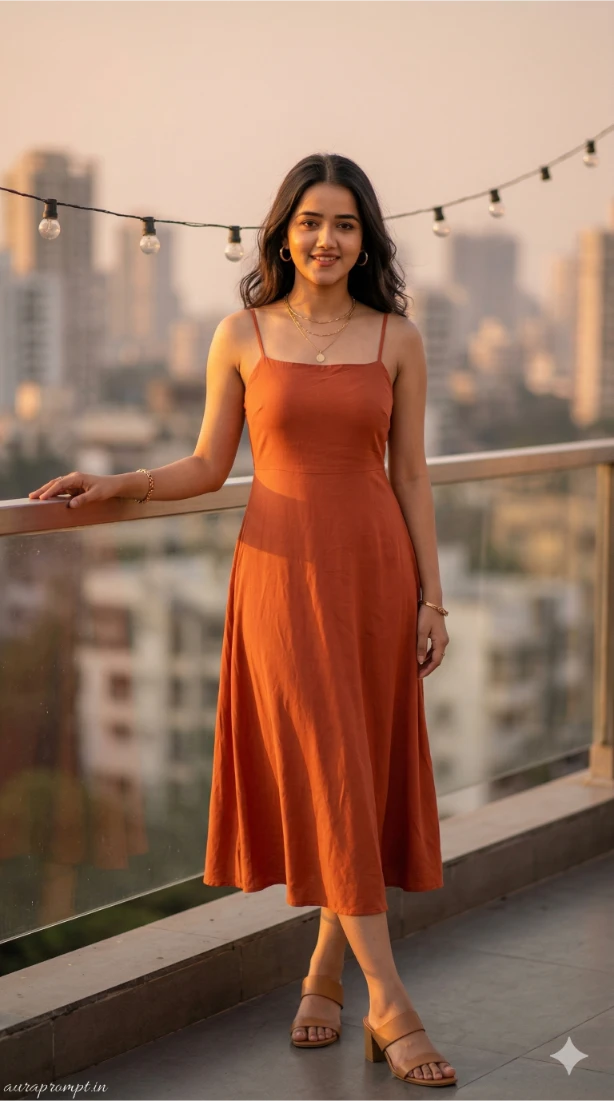 Ultra Realistic 8K Portrait Mumbai Golden Hour