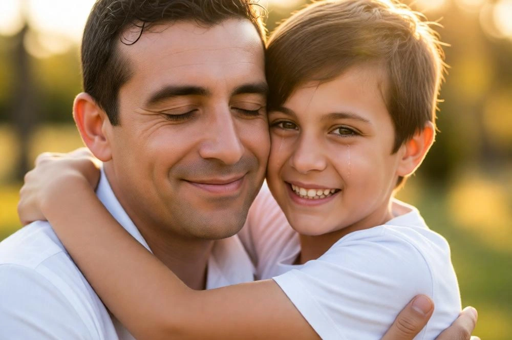 Ultra-Realistic Father & Son Emotional Father's Day Photo Prompt