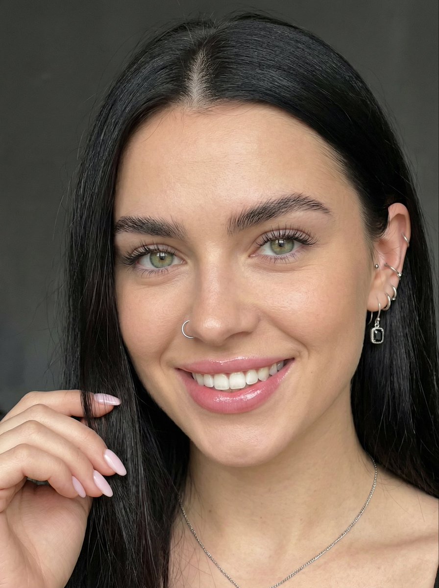 AI Portrait Prompt: Young Woman, Jewelry, Lighting