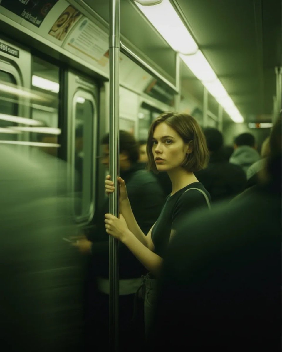 AI Prompt: Cinematic Urban Portrait with Moody Subway Atmosphere