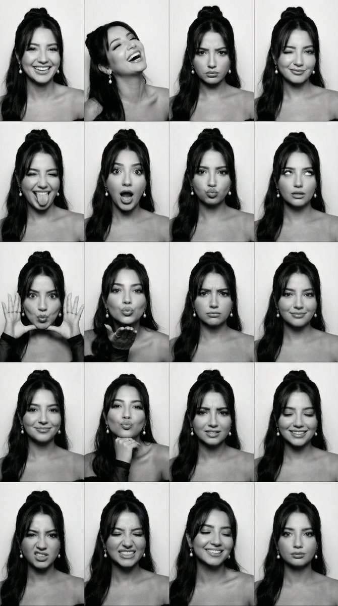 AI Prompt for 16 Visual Emotions in a RetroStyle Photobooth