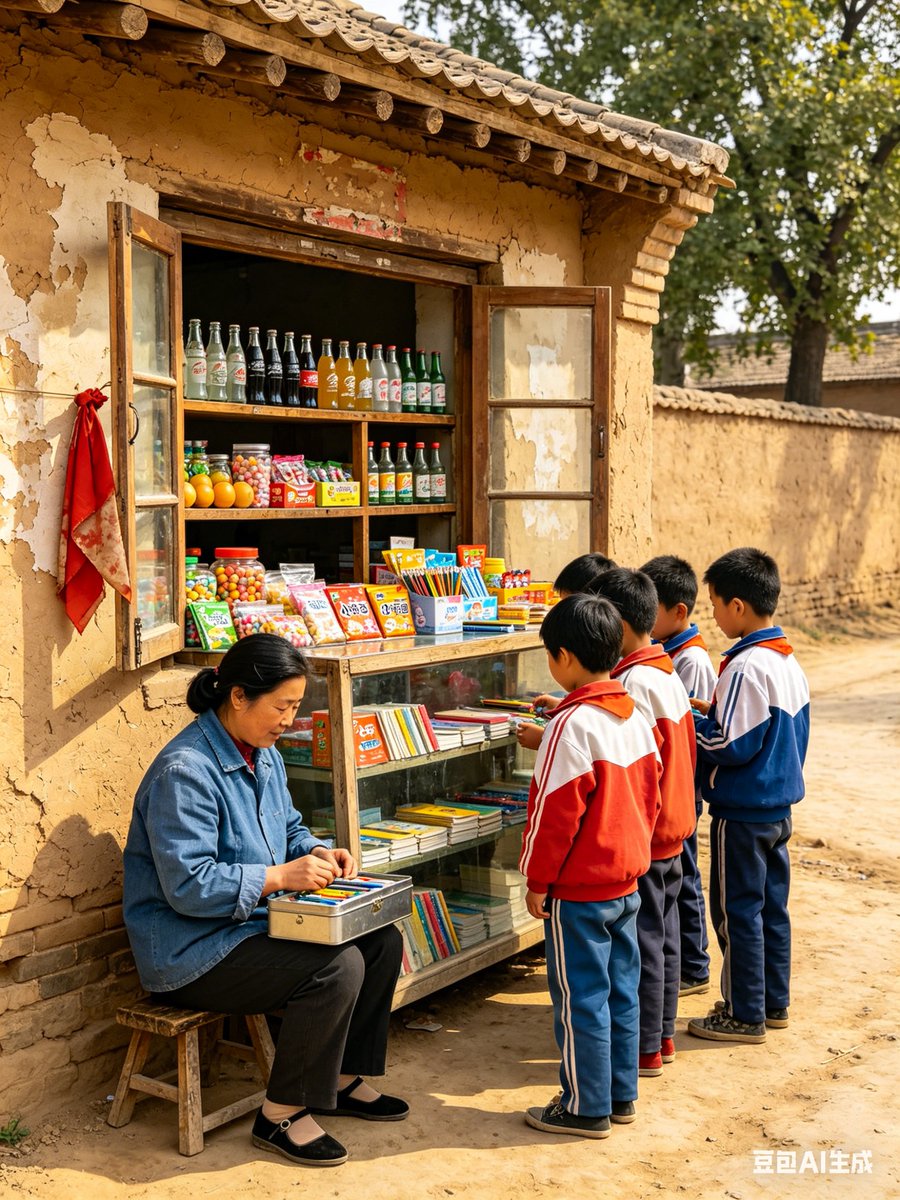 AI Prompt for 1990s Rural Chinese School Snack Shop