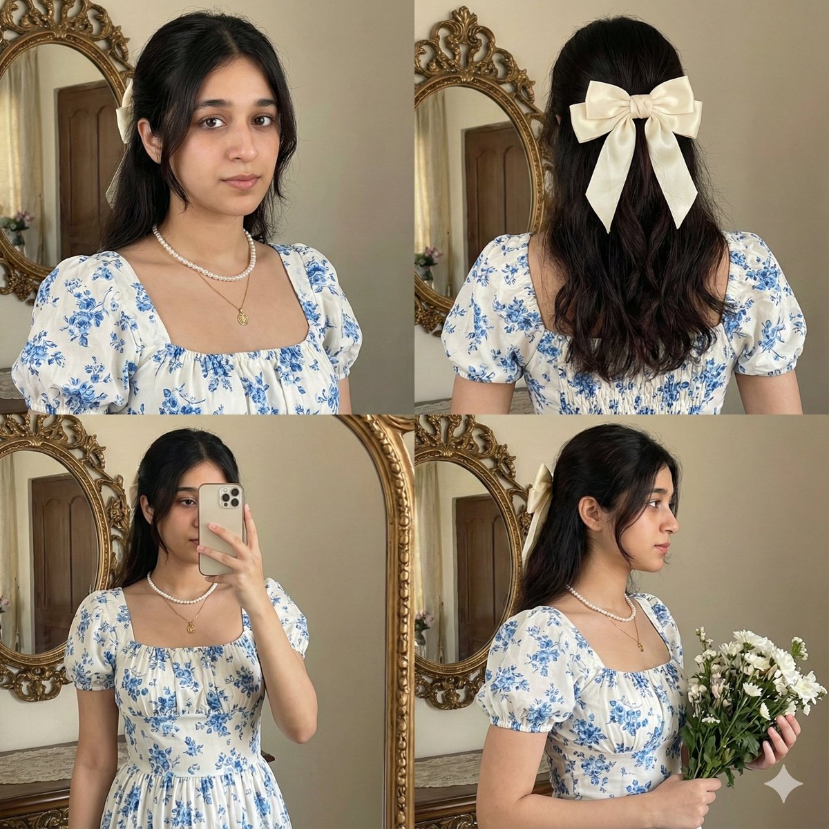 AI Prompt for 2x2 Collage with Identity and Pose Matching