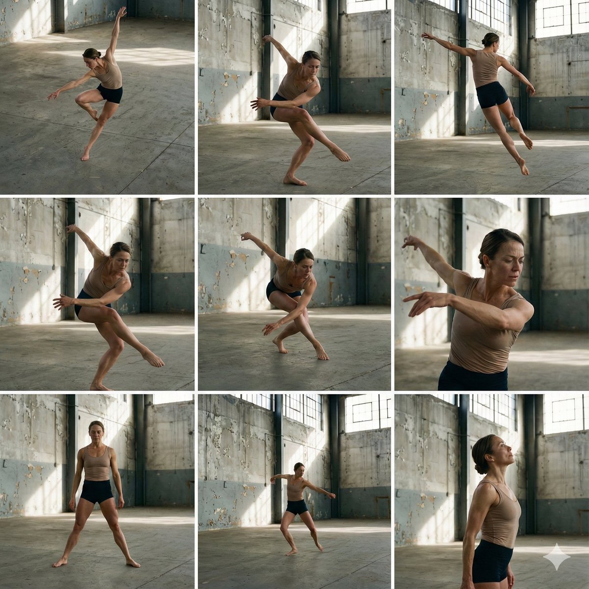 AI Prompt for 3x3 Grid Social Media Post with Dance Inspiration