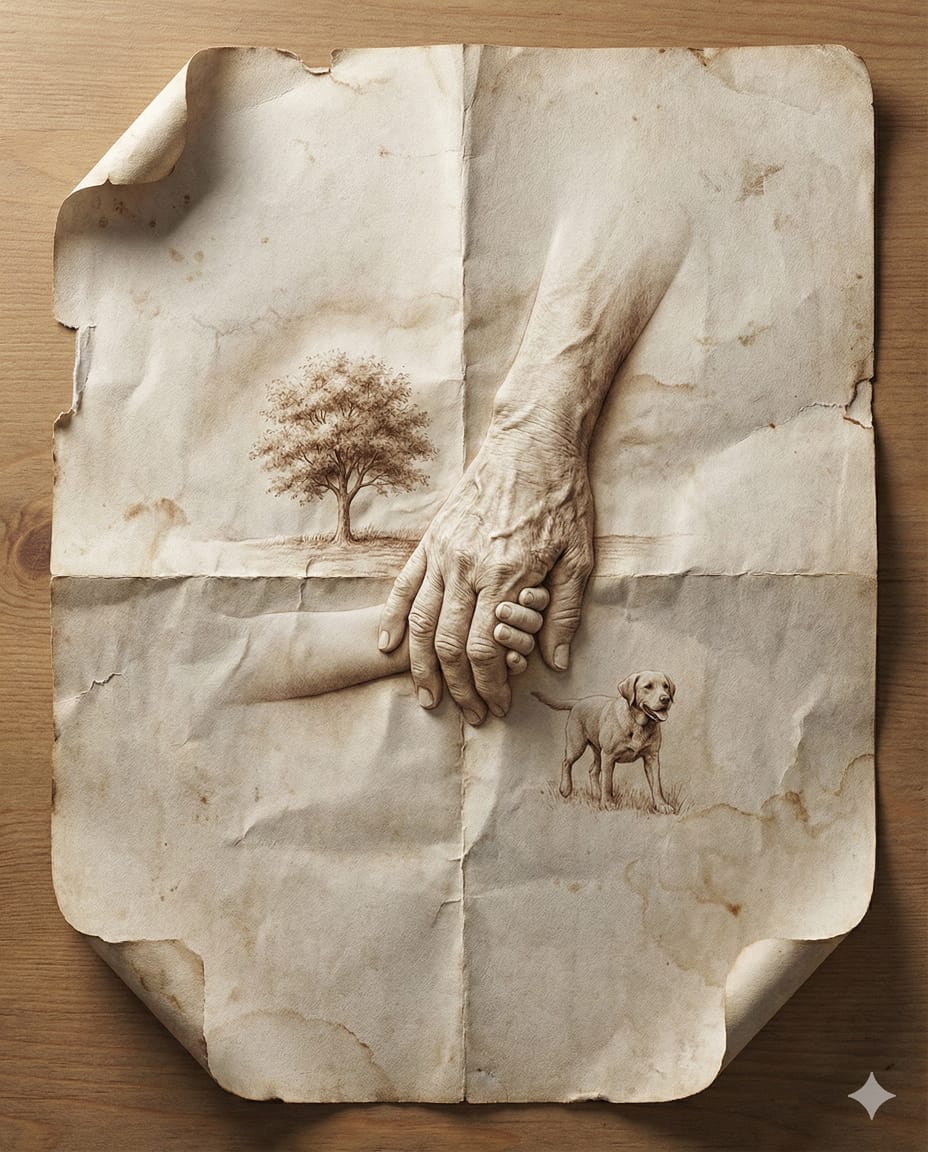 AI Prompt for 8K Ultra-Realistic Aged Paper Effect Photography