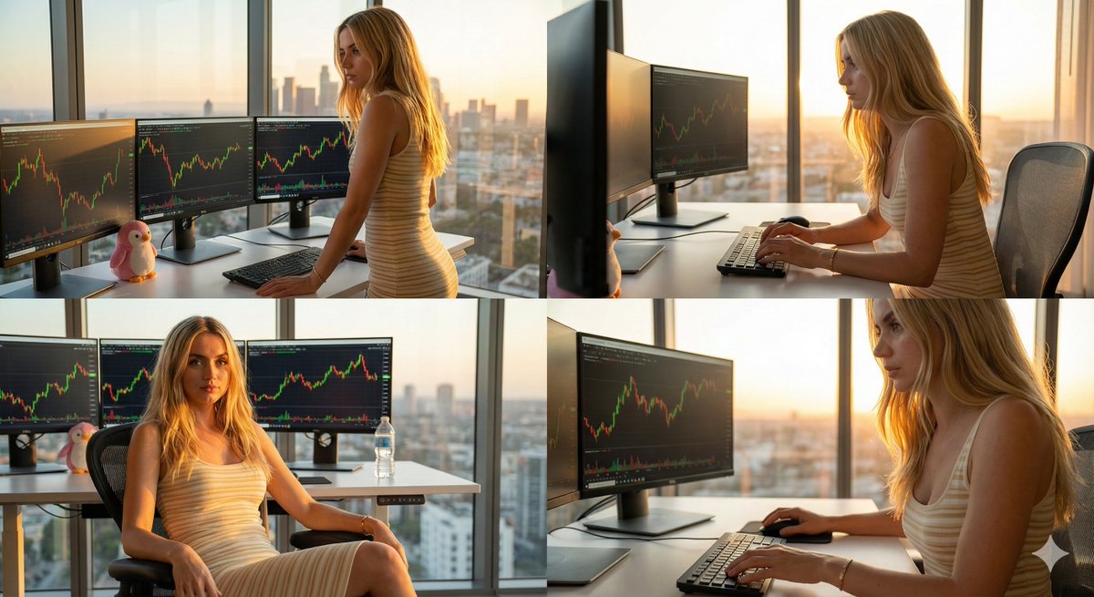 AI Prompt for a Sizzling Finance-Themed Collage: Trading Success in City Skyline