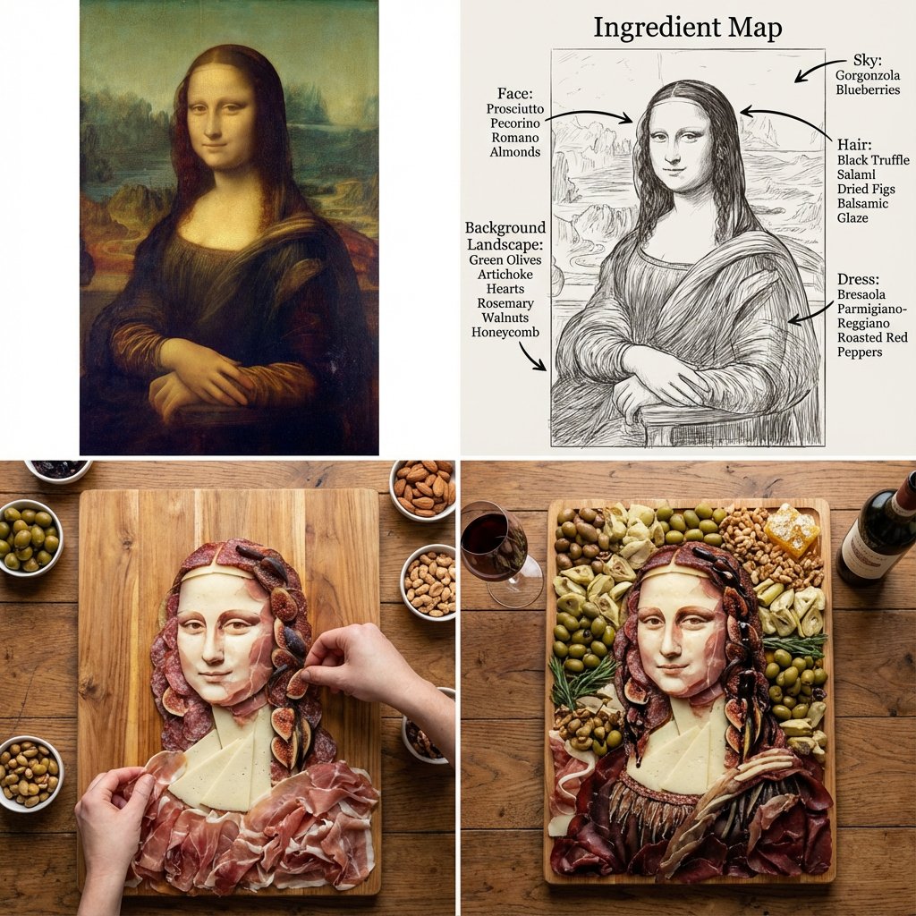 AI Prompt for AI-Generated Charcuterie Art