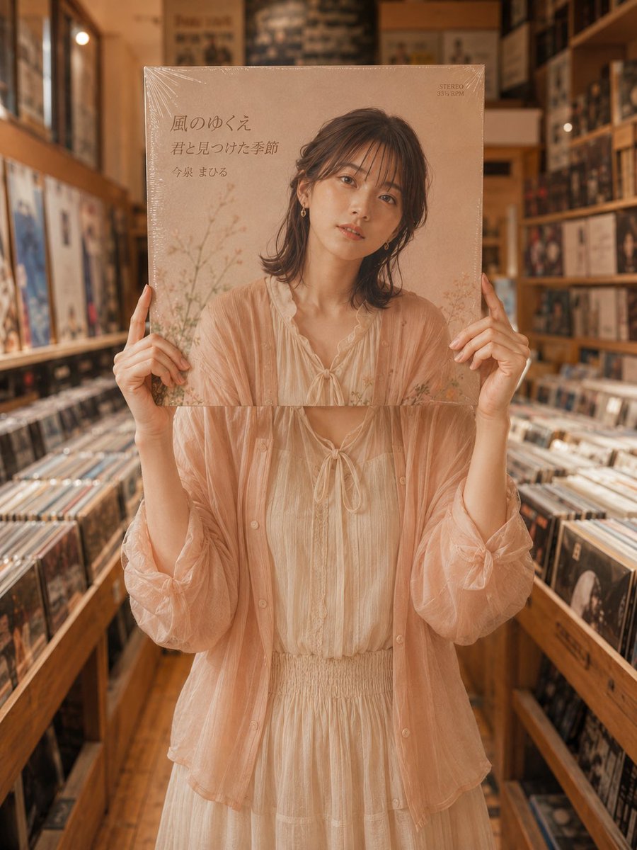 AI Prompt for AI-Generated Vinyl Record Store Portrait Mashup