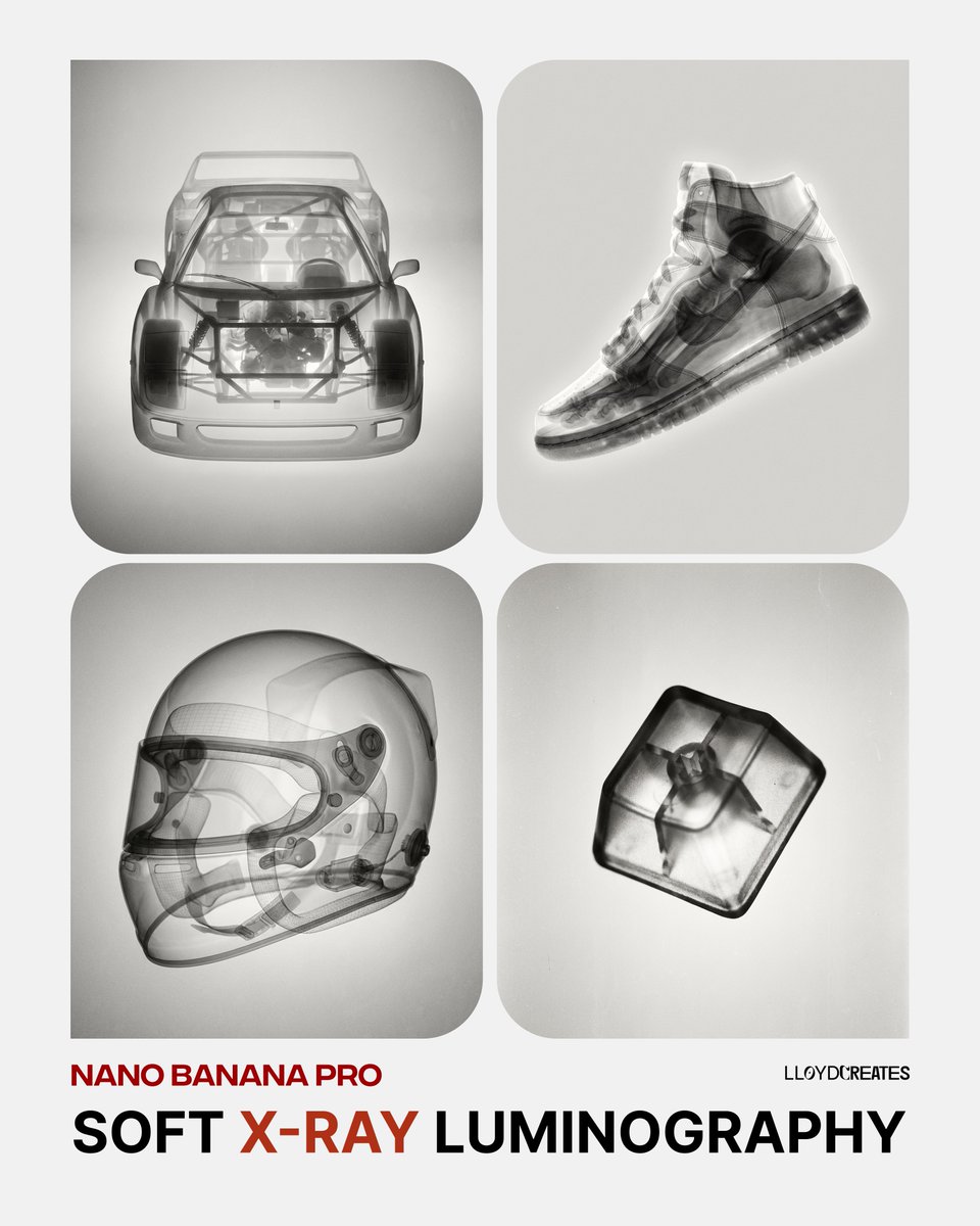 AI Prompt for Black and White X-Ray Art