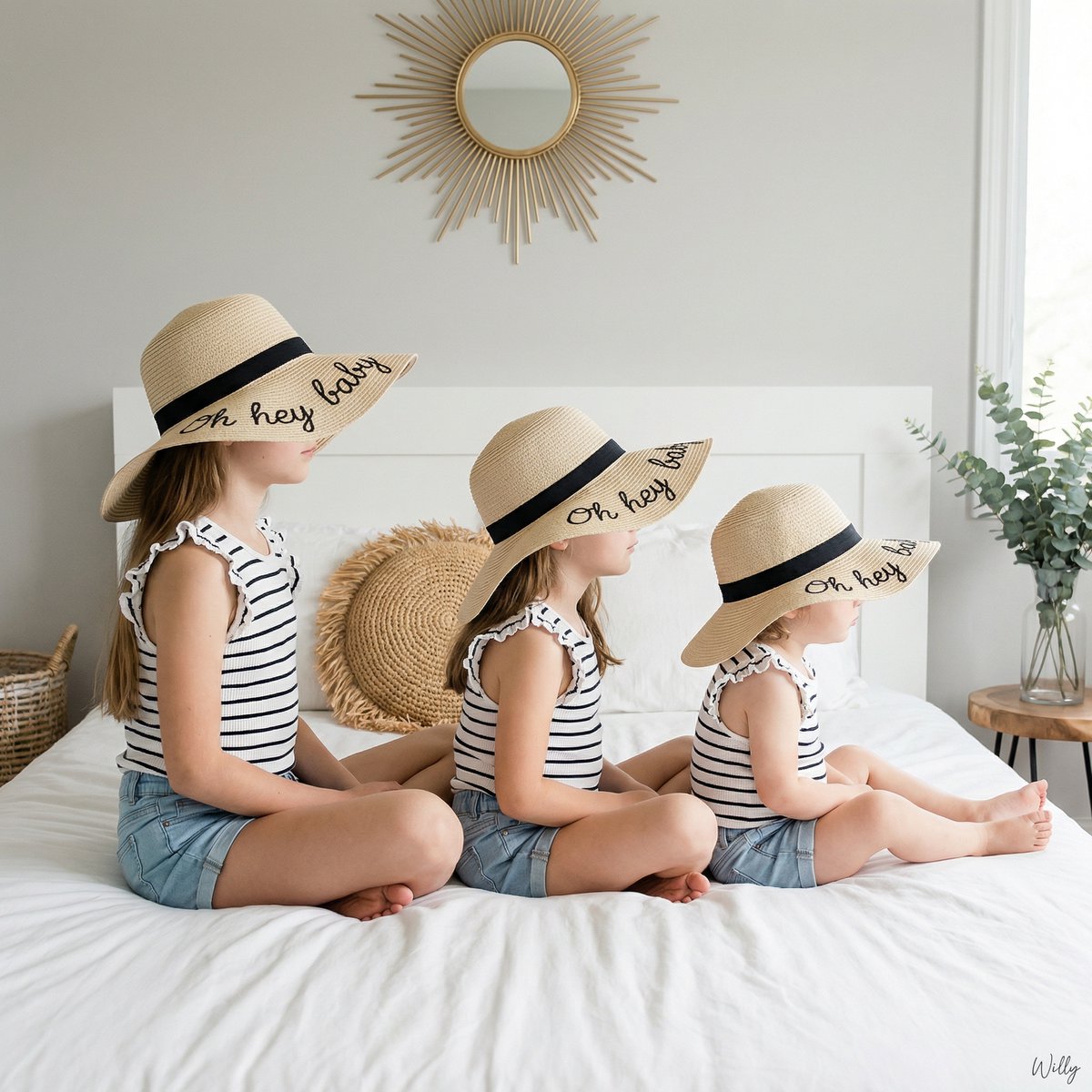 AI Prompt for Bohemian Portraits with Floppy Hats