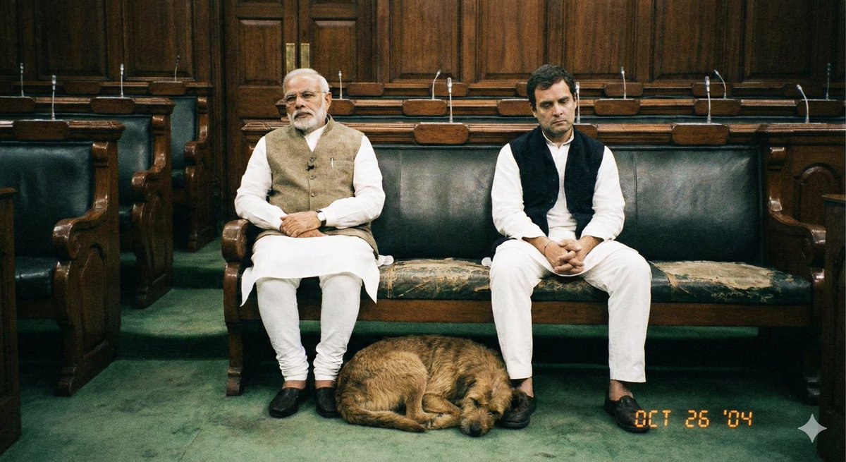 AI Prompt for Bored Politicians with a Tired Dog - Retro-Inspired Parliament Scene
