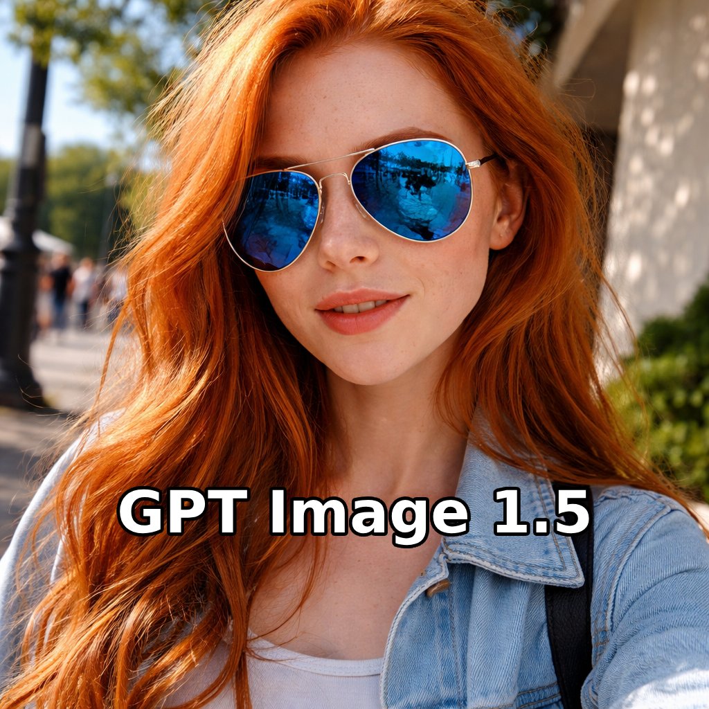 AI Prompt for Candid Ginger Girl Photo with Aviators