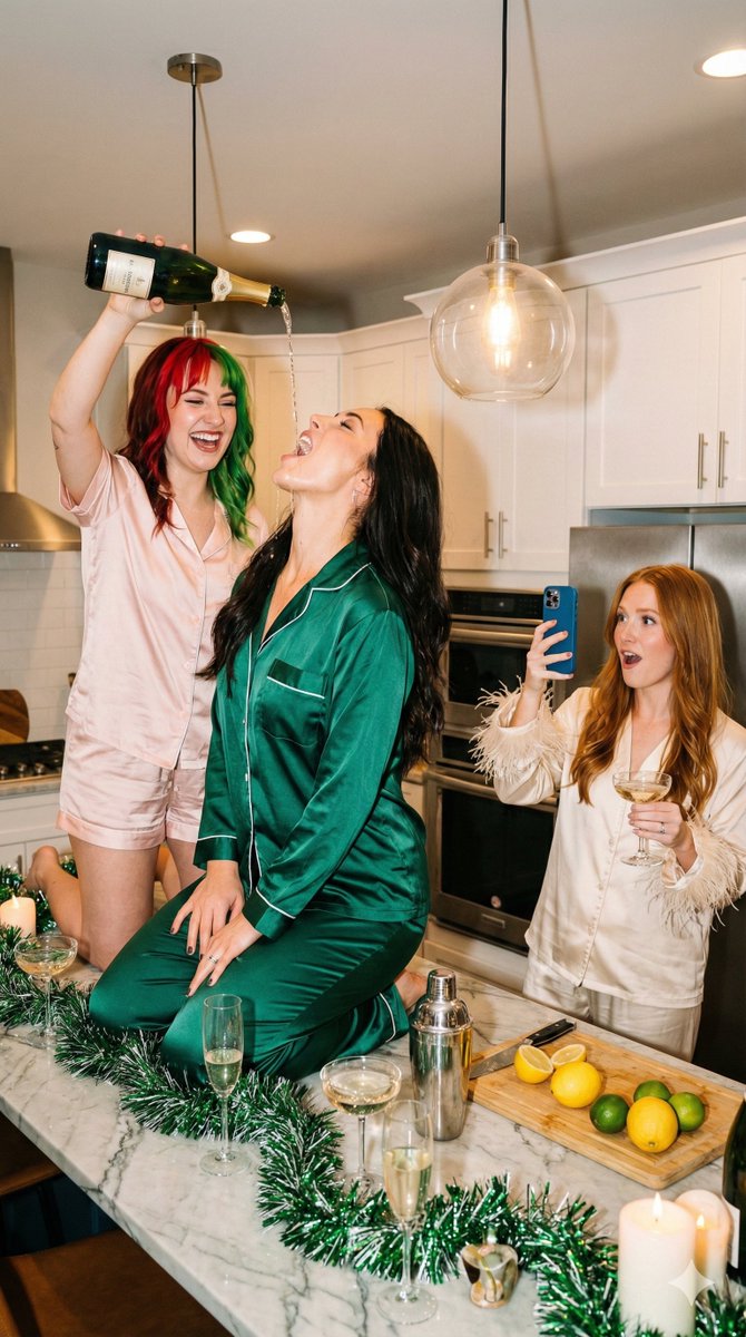 AI Prompt for Candid Holiday Party Photography in Modern Kitchen