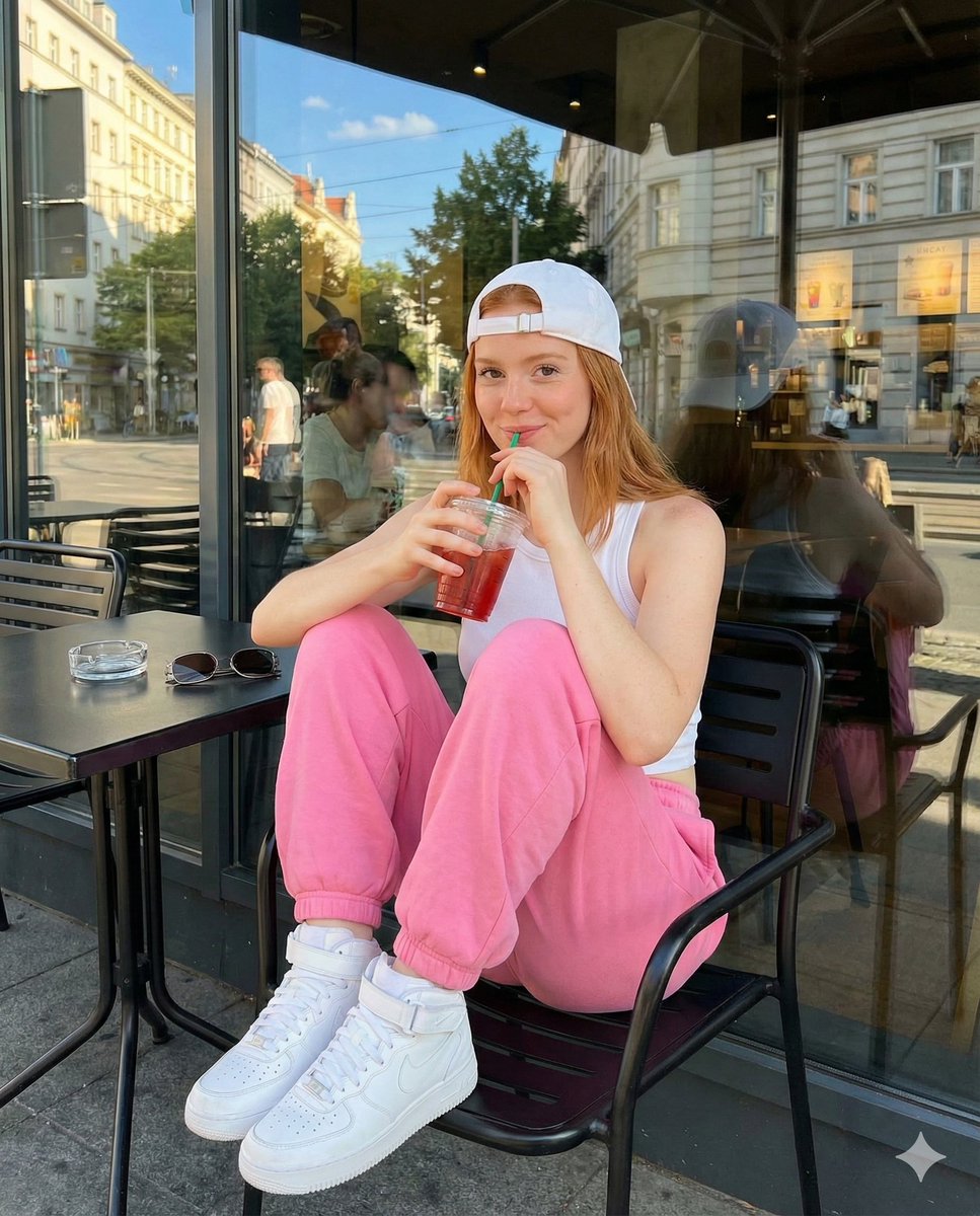 AI Prompt for Candid Lifestyle Photos of Young Women at European Cafes