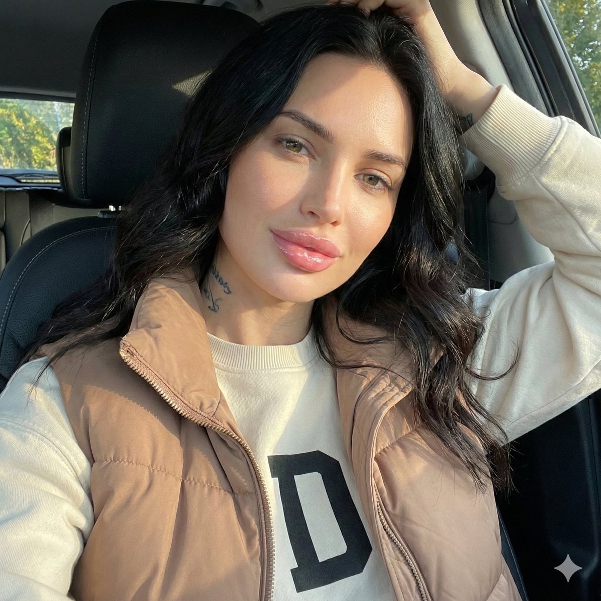 AI Prompt for Car Selfie Portrait with Casual Natural Light