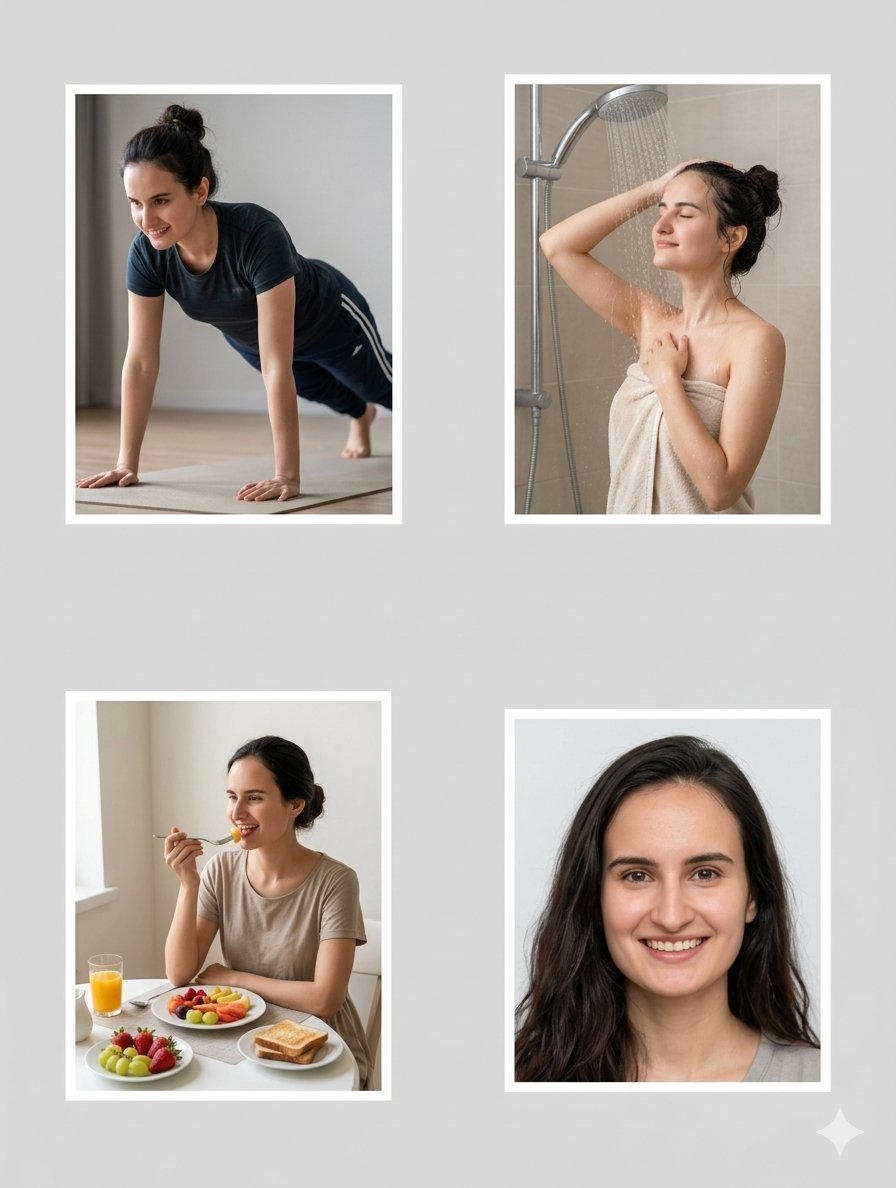 AI Prompt for Character Consistency Profile Collage in 4-Panel Layout