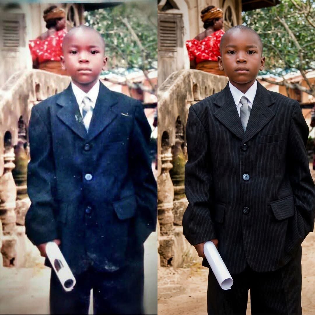 AI Prompt for Childhood Photo Restoration and Recolorization