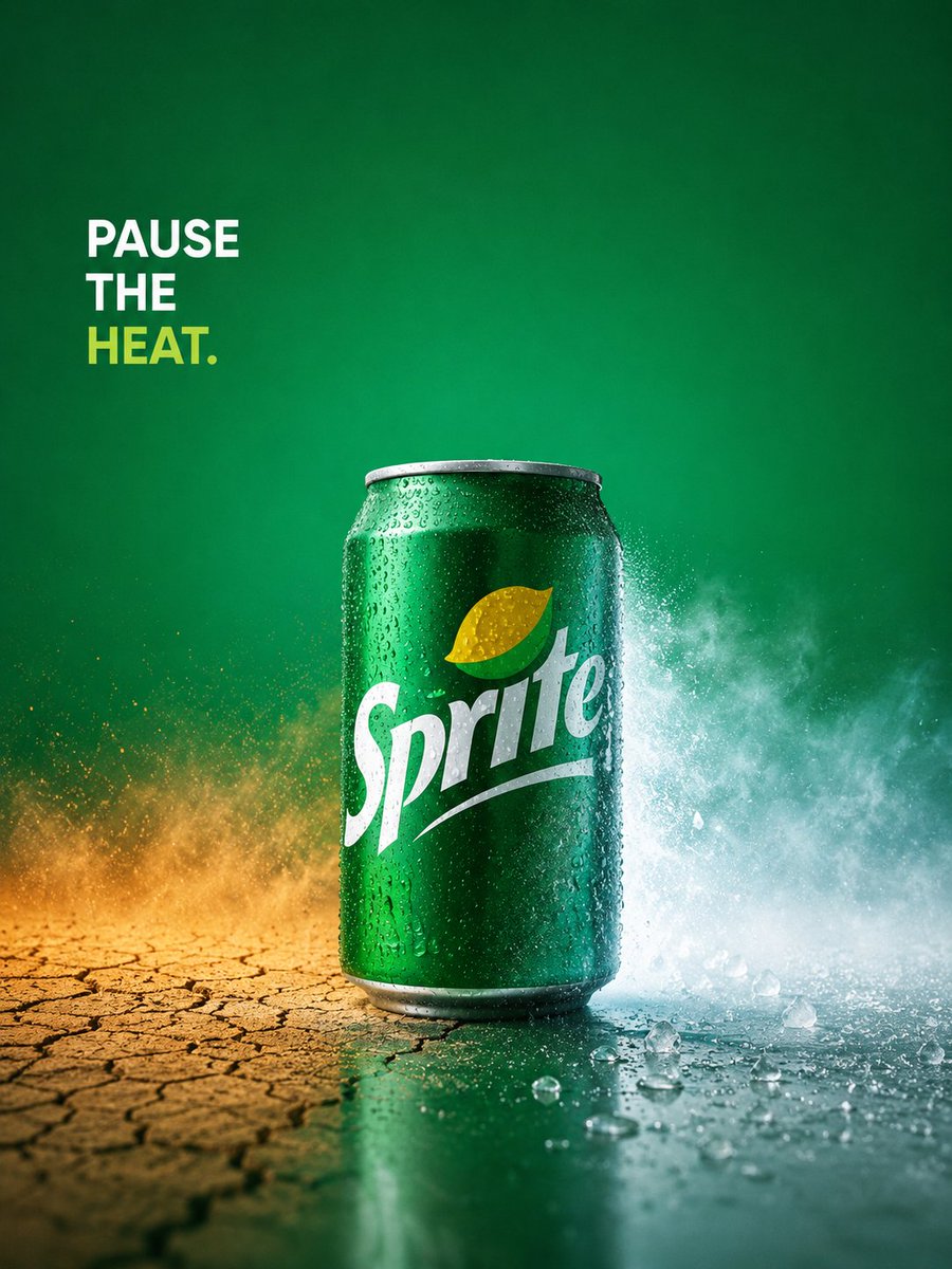 AI Prompt for Chilled Sprite Can Conceptual Ad