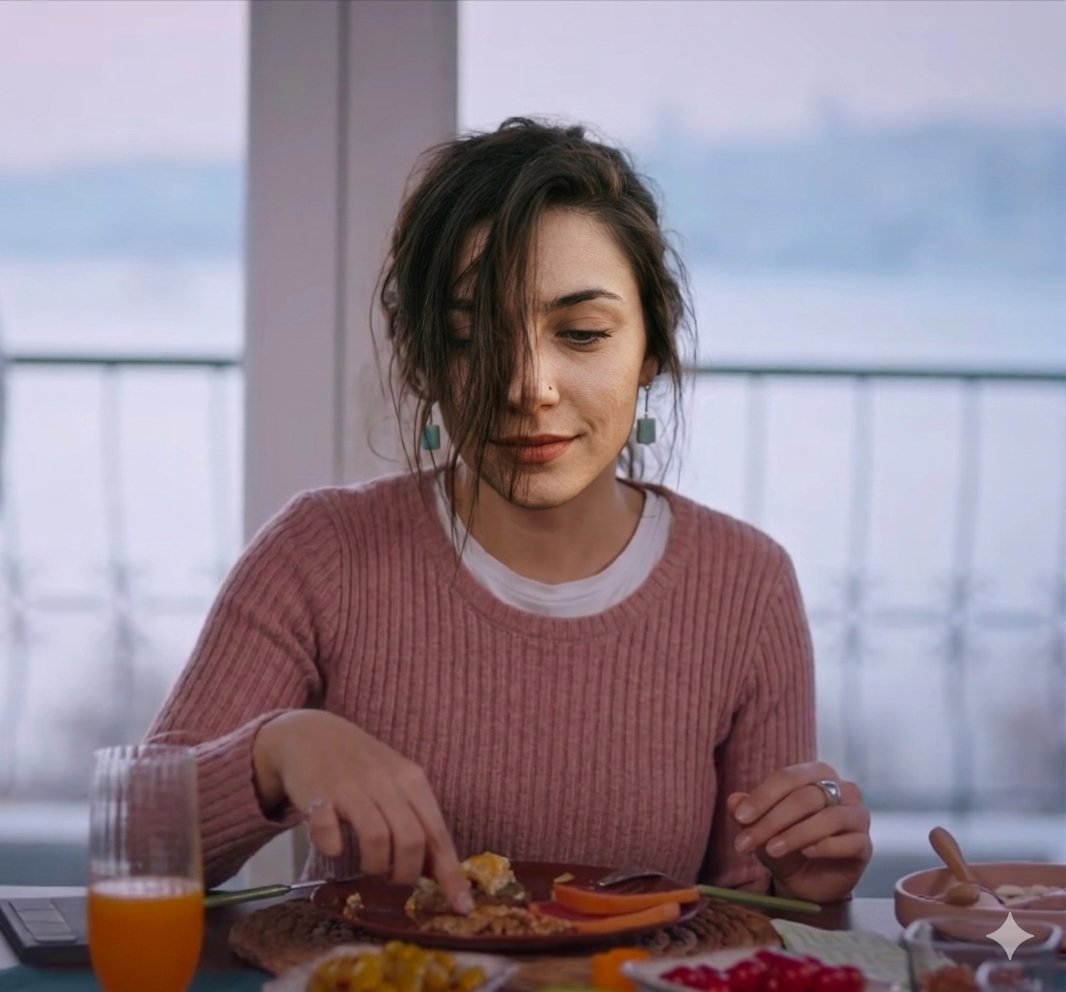 AI Prompt for Cinematic Breakfast Scene on Balcony with Soft Morning Light