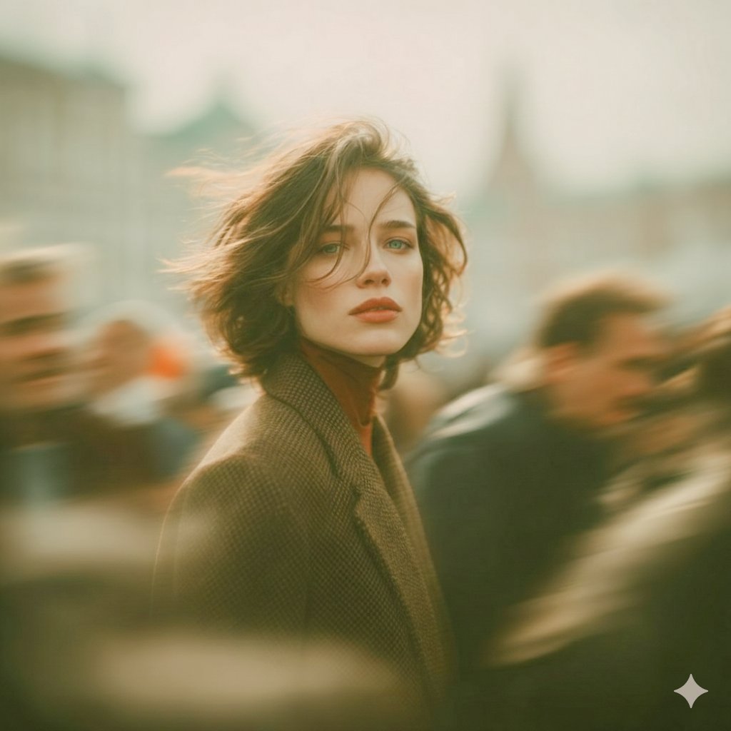 AI Prompt for Cinematic City Portrait with Motion Blur