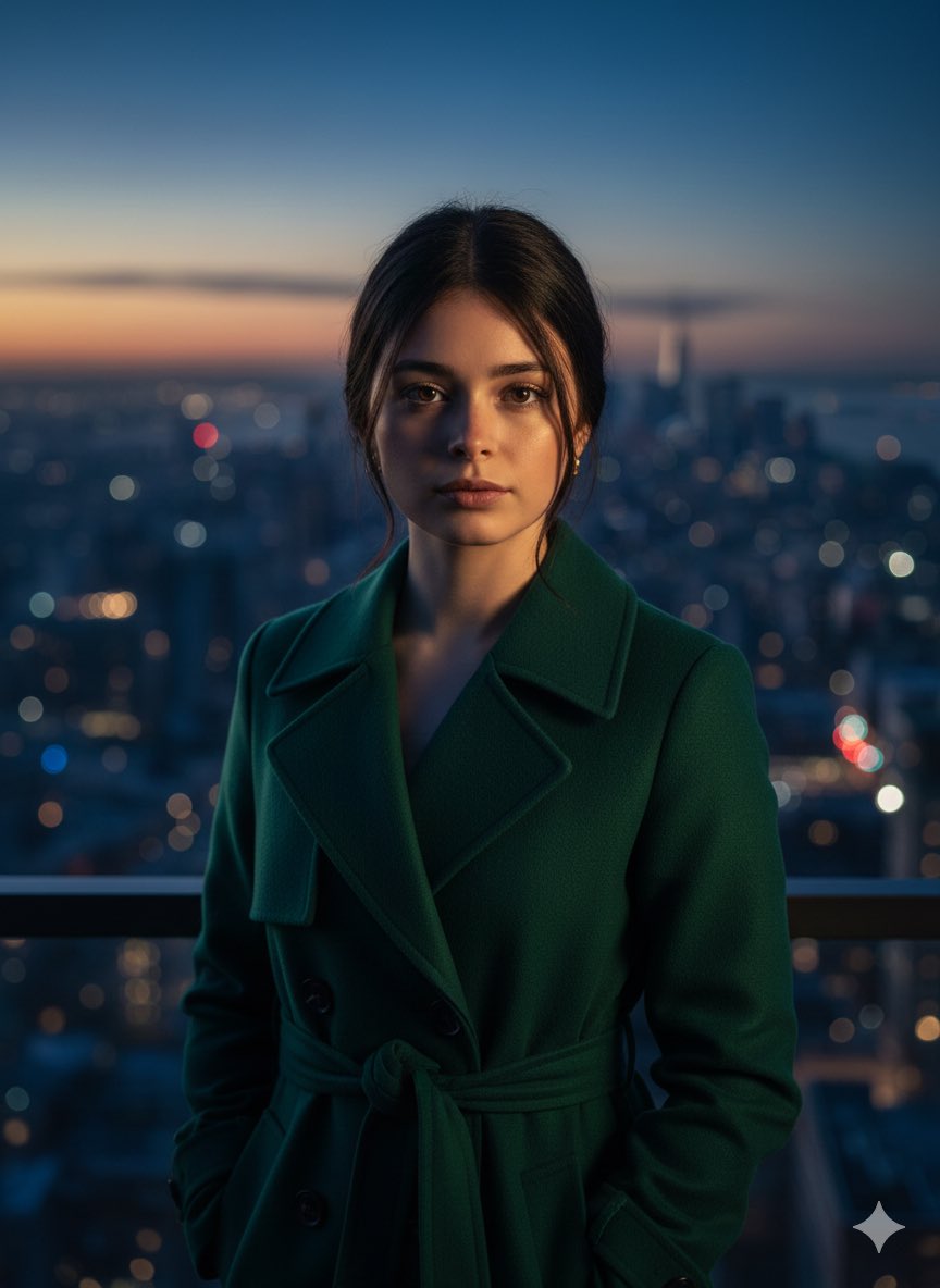 AI Prompt for Cinematic Cityscape Portrait with Urban Style