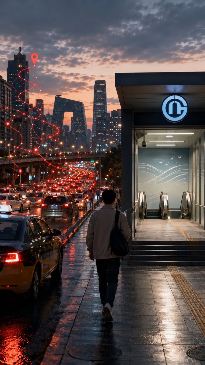 AI Prompt for Cinematic Cityscape with Traffic Congestion